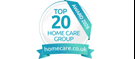 Top 20 Homecare group award 2026 logo