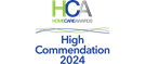Bluebird Care Highly Commended in HCA 2024 Awards logo