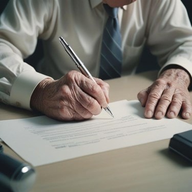 Signing a document