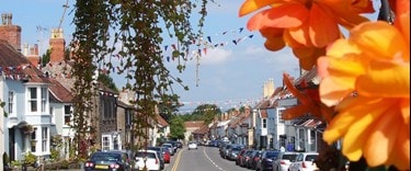 Street in Thornbury Gloucestershire England