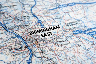 Map of Birmingham East