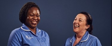 Carers laughing HERO image