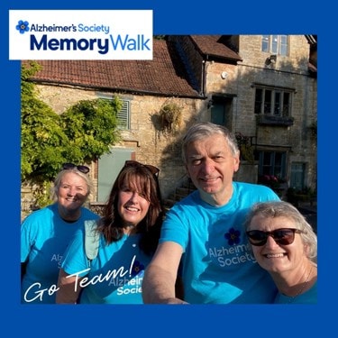 Wiltshire North Bluebird Care take part in Memory walk