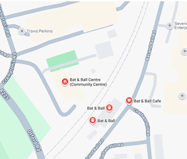 A map and ball cafe