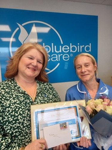 Ella long service award with Rebecca