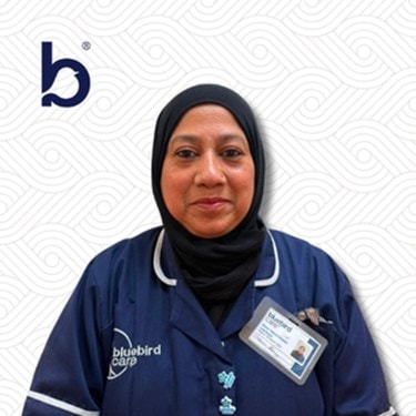 Fatema: Bluebird Care Merton team member