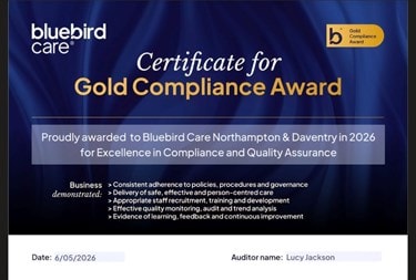 Picture of Gold Compliance Award 