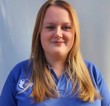 Photo of Katie Wilson, Care Co-ordinator and Office Administrator for Bluebird Care Walsall