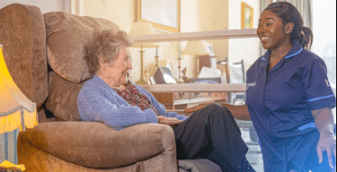 Care at home in chair