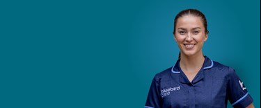 Portrait image of a female care expert