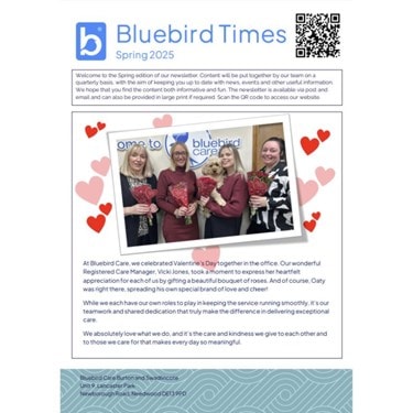 SPRING 2025 Bluebird Care Newsletter