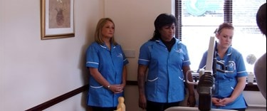 carers training on equipment