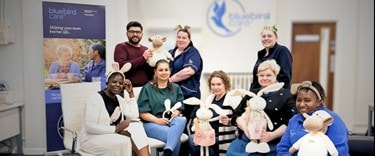 easter meeting and party at bluebird care mansfield and ashfield
