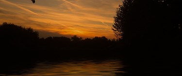 Lake and countryside near Brewood, Staffordshire