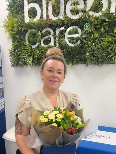 Gemma Bluebird care with flowers Rochdale