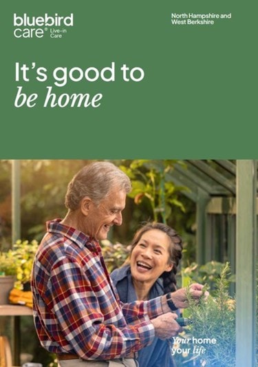 Front page of live in care brochure