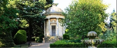 Leamington Spa Stone Built Memorial Folly in Jephson Gardens.
