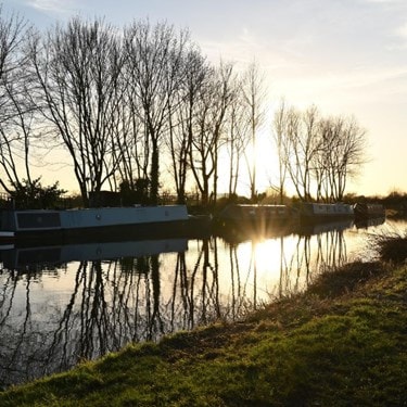 Canal River located in Stone, Staffordshire
