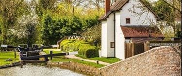 Canal River located in Burton Upon Trent, Staffordshire