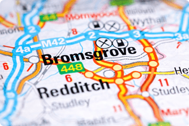 Image of map of Bromsgrove