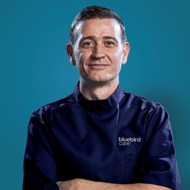 male care expert in uniform