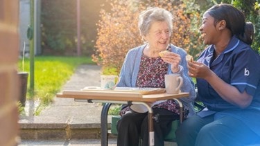Bluebird Care team offering dementia services