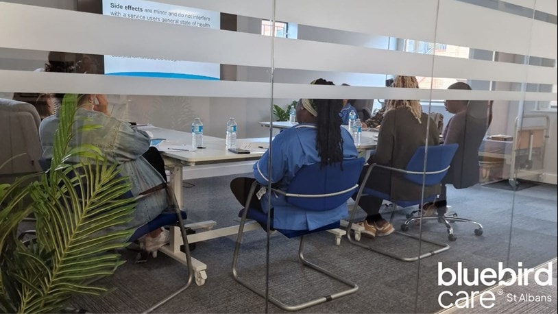Team meeting in a boardroom