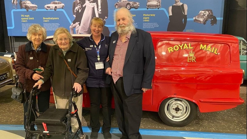 Elderly visiting the British Motor Museum