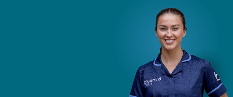 Portrait image of a female care expert