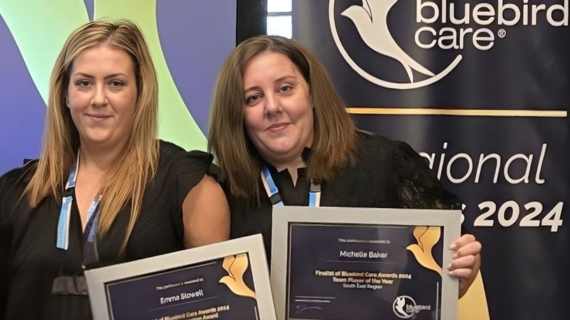 Bluebird Care Clapham & Streatham winning regional awards