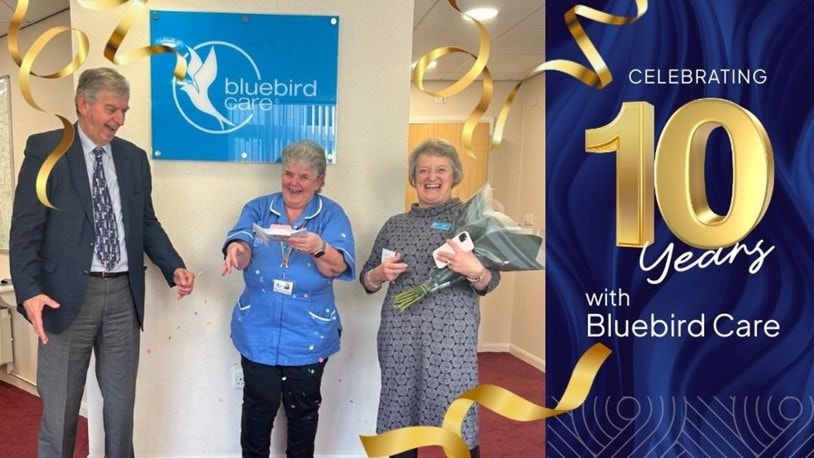 Jayne Still celebrates 10yr anniversary with Bluebird Care Wiltshire North