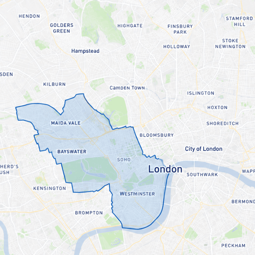 Kensington & Chelsea Areas We Coverx