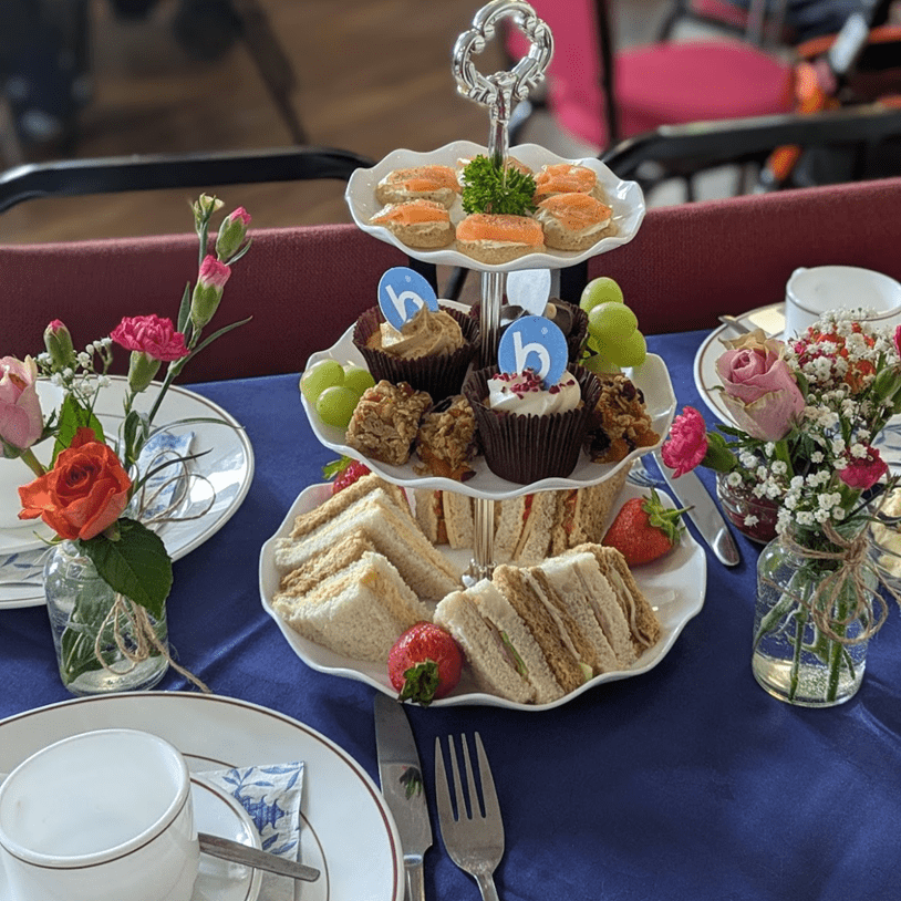 Customers afternoon tea